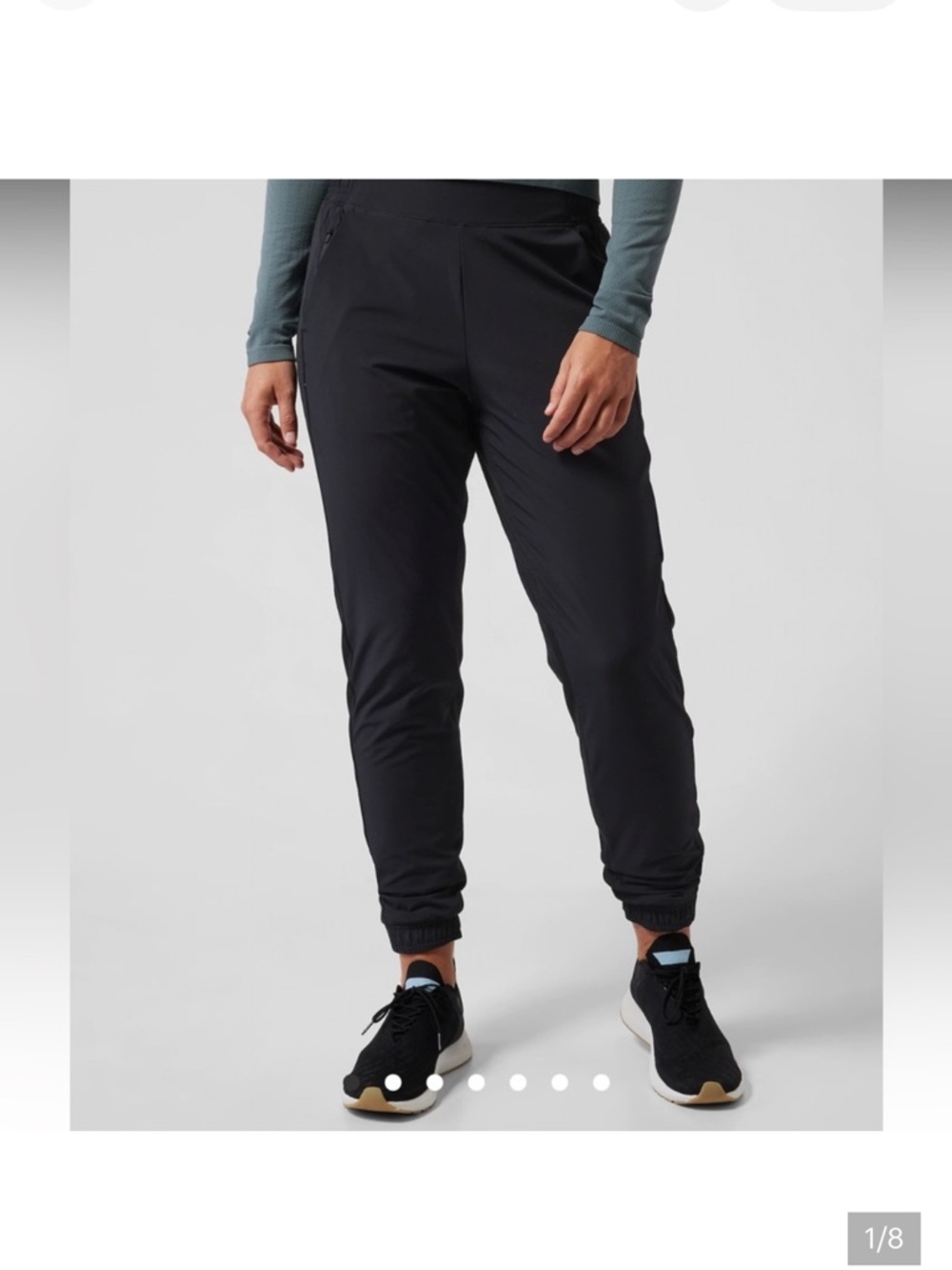 Athleta Brooklyn Jogger Pants Women’s Size 0 Black Travel Athleisure